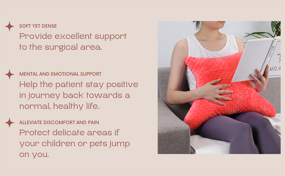 Hysterectomy Pillow with Pocket, Hysterectomy Recovery