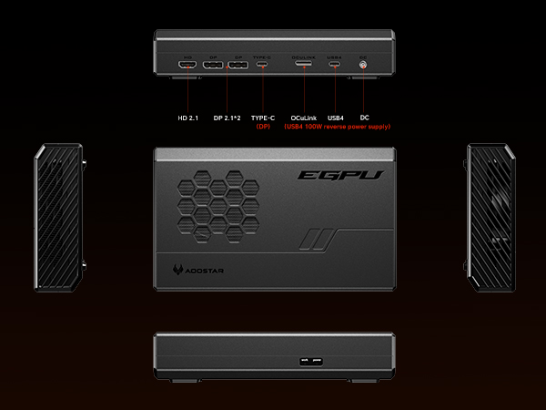 AODSTAR EGPU グレー AOOSTAR XG76XT EGPU Expansion Card, 8 GB GDDR6 RDNA3 Architecture