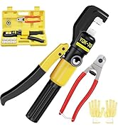 CKE 10 Ton Hydraulic Crimping Tool, Cable Railing Hydraulic Crimper Tool for Stainless Steel Cabl...