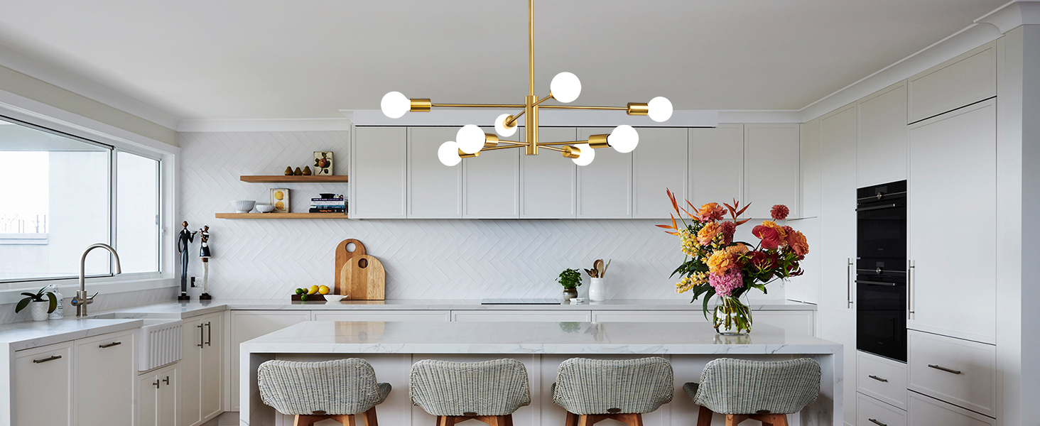 kitchen chandeliers over table modern chandelier sputnik