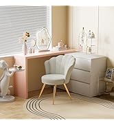 Hawthyhome Velvet Dining Room Chair 1 Piece Living Room Chair Kitchen Chair Upholstered Chair with Backrest ...