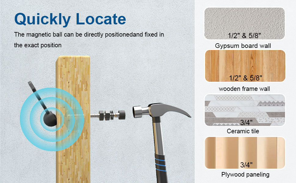 2PCS Stud Finder, Stud Finder Wall Scanner Studball with