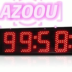 Azoou race clock race timer tripod clock led clock led timer led countdown clock timer