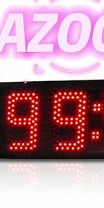 Azoou race clock race timer tripod clock led clock led timer led countdown clock timer