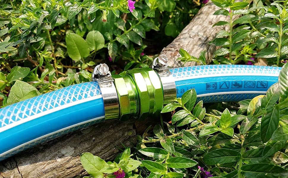 PLG 3/4" Garden Hose Repair Kit with Band Clamps Hose End