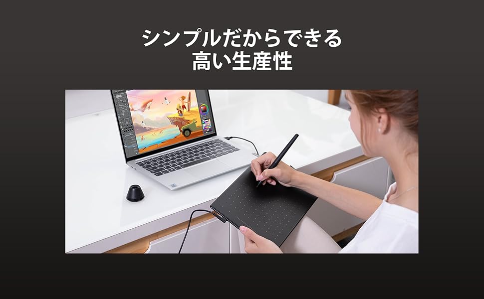 Amazon.co.jp: HUION INSPIROY RTM-500 Pen Tablet, 8.7 x 5.4