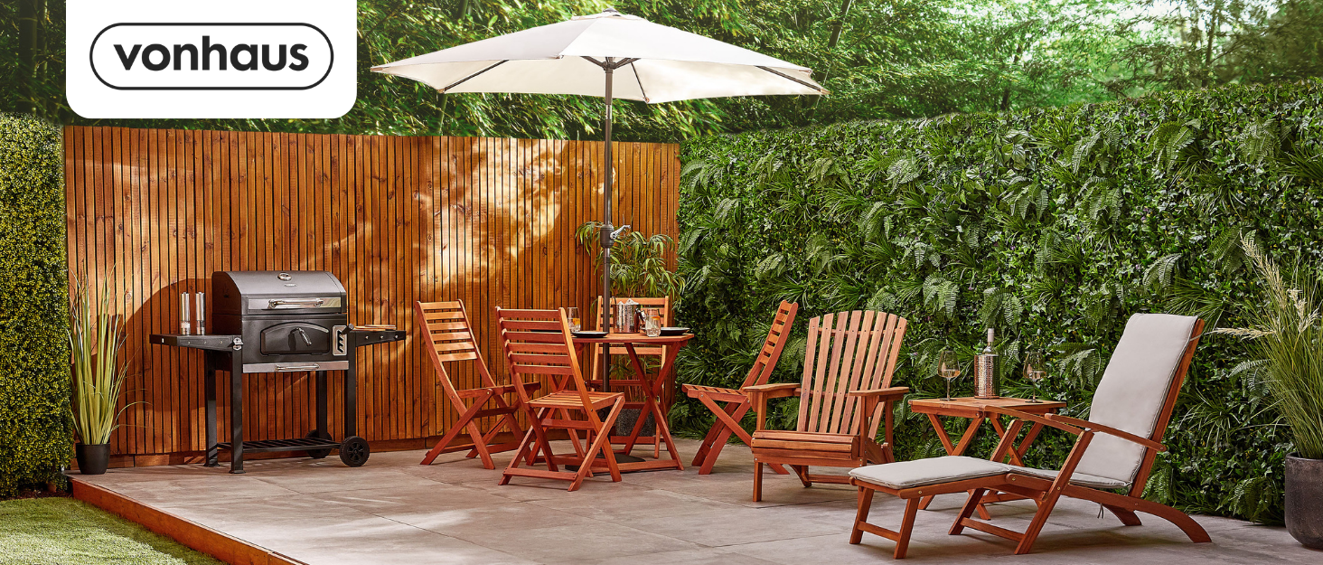 vonhaus ivory parasol