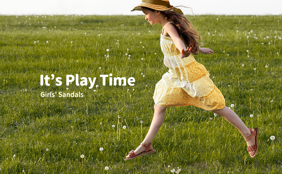girls flat sandals