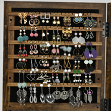 120 earring slots for ample earring storage