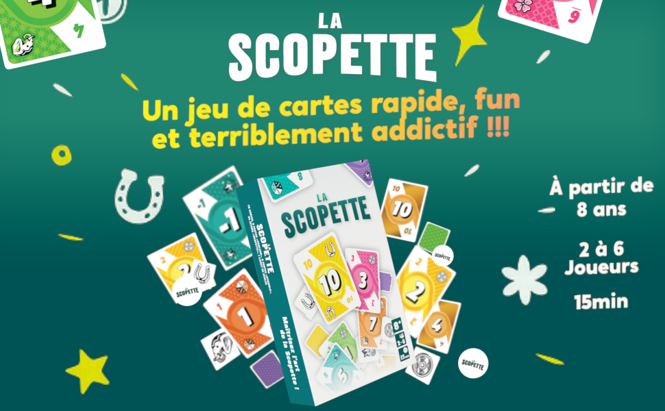La Scopette - jeu de carte - jeu famille - jeu nouveau