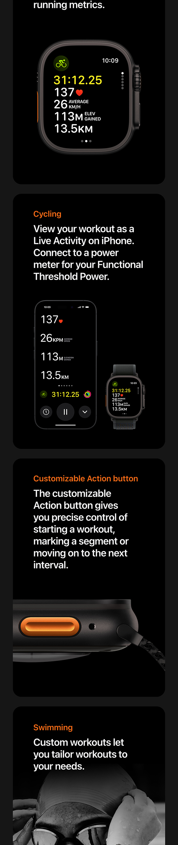 Apple Watch Ultra 2 [GPS + Cellular 49mm] Smartwatch, Sport