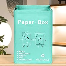Waterproof waste bin bag easy to clean,for recyclable paper box colleation