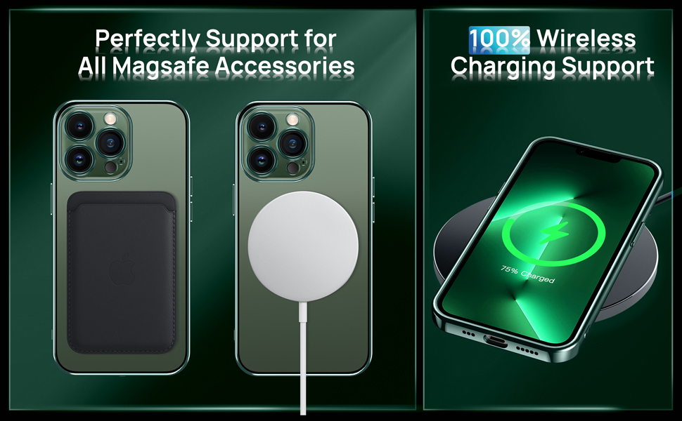 Supdeal Crystal Clear Case for iPhone 13 Pro, [Not