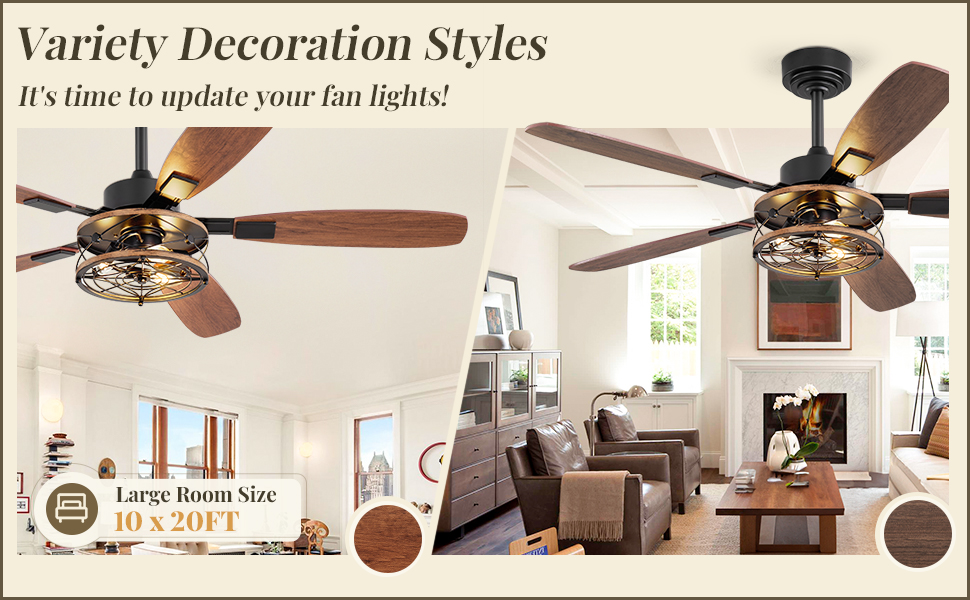 rustic ceiling fan with light