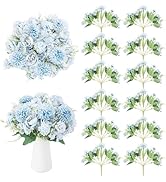 GOSTADY 12 Packs Peonies Artificial Flowers,Silk Artificial Peonies Flowers Fake Peony Faux Flora...