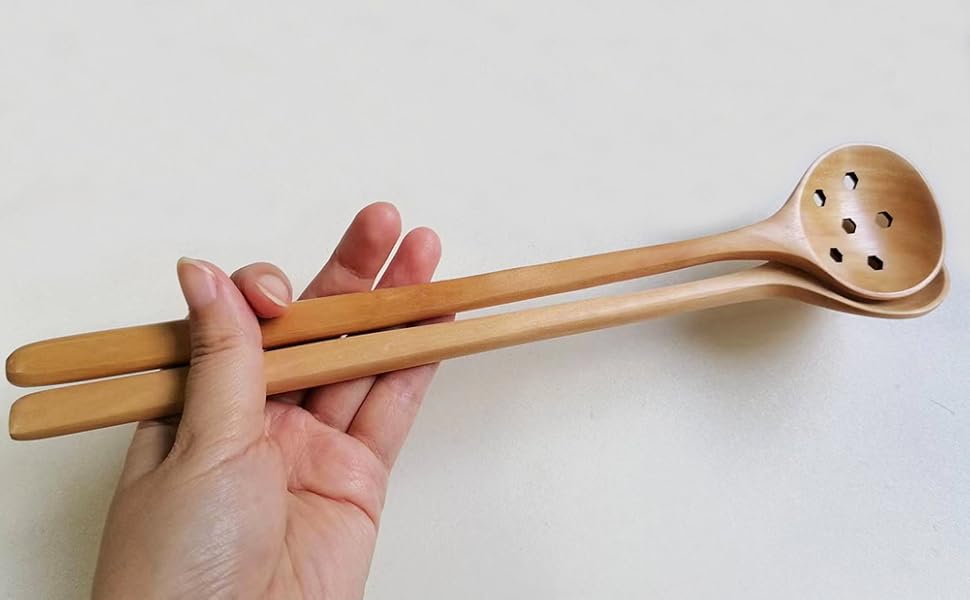 30cm超長ターナースプーンフォーク穴あき3本 韓国風 接着剤無し 30cm超長ターナースプーンフォーク穴あき3本 韓国風 接着剤無し