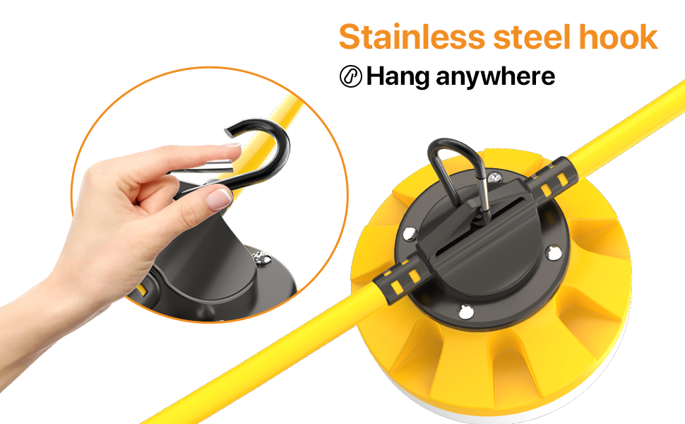 Pvilub LED Construction String Lights,100LM/W 50FT LED String Work