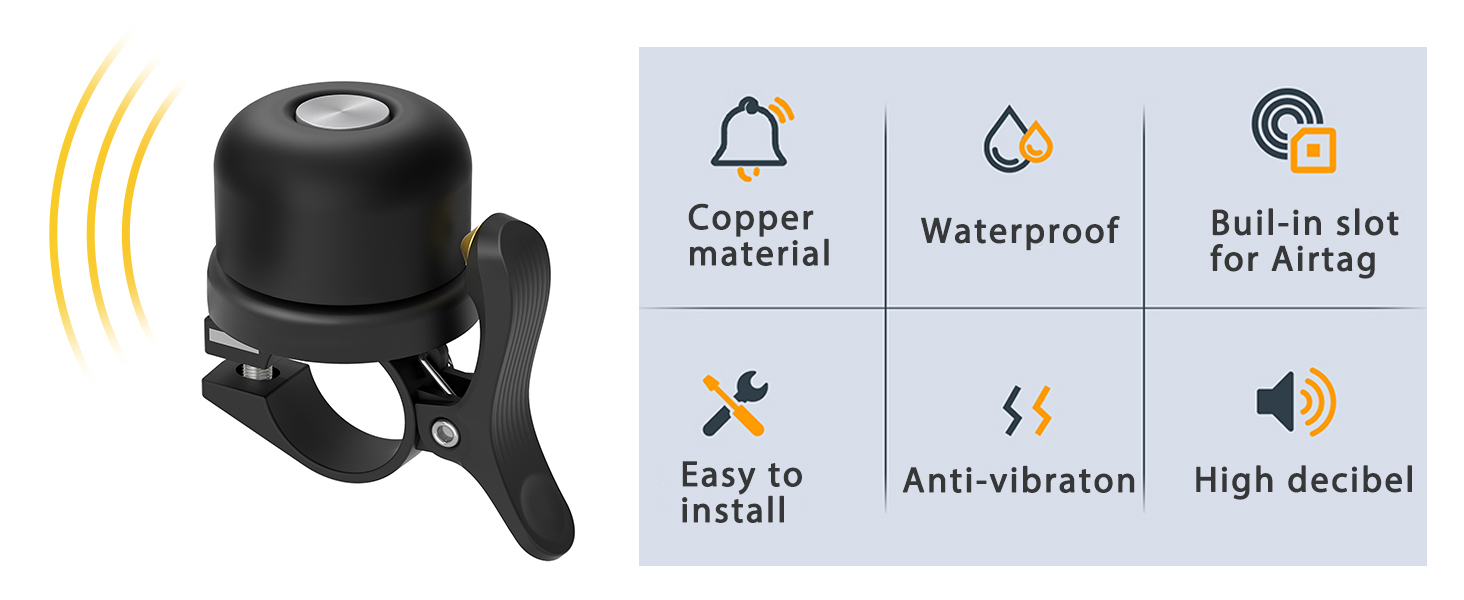 bicycle bell for airtag