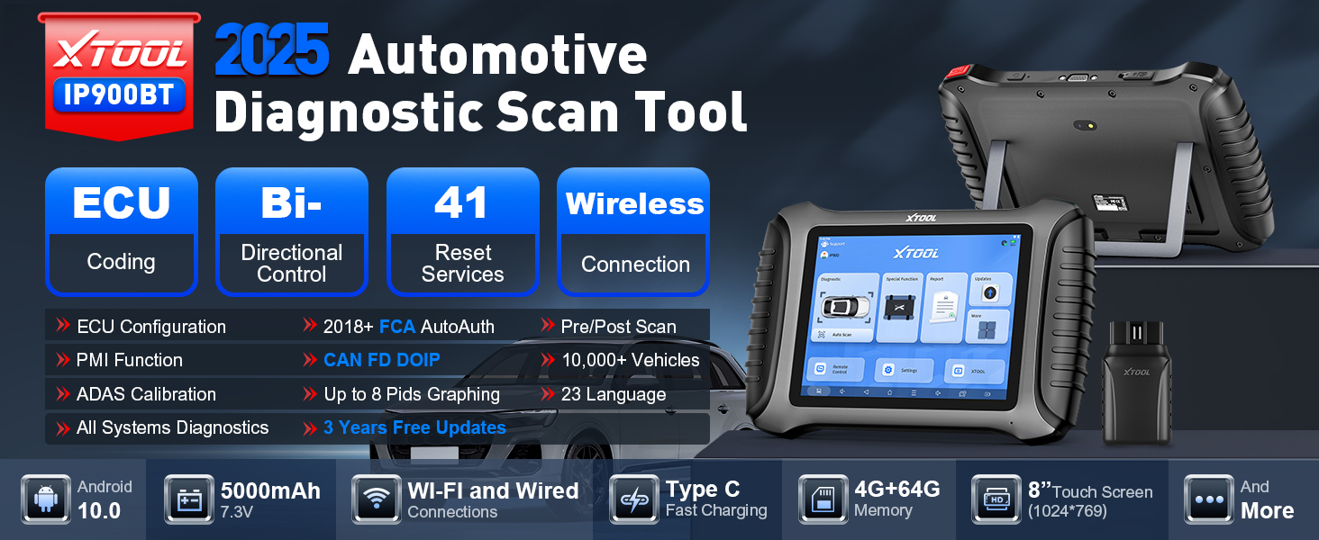 XTOOL IP900BT OBD2 SCANNER
