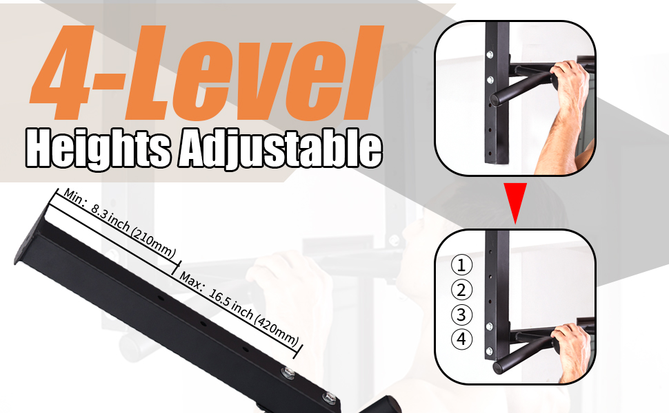 Fitarc Ceiling Mount Pull Up Bar Multi Grip Chin Up Bar Wide,with Ball