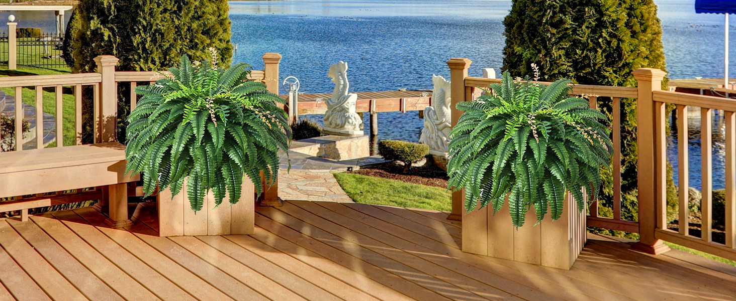 128 Leaves Artificial Ferns