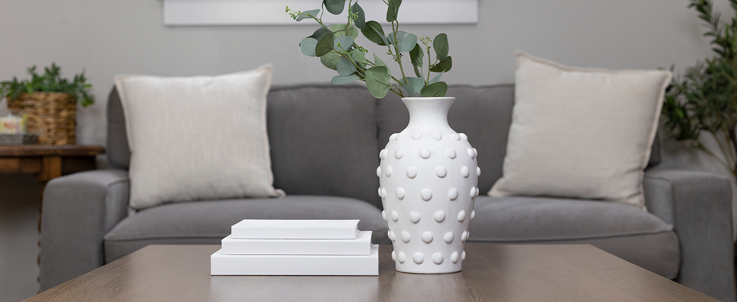 Angle showing thickness and quality; could include vase next to stacked books or objects for scale.