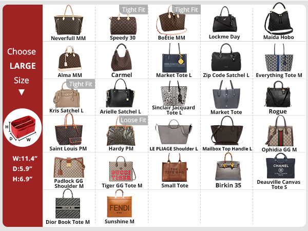 XLarge purse insert