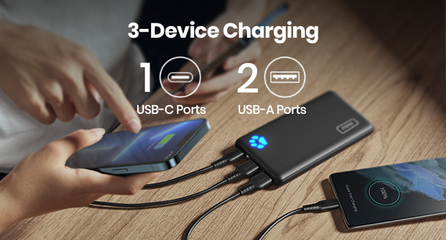 triple outputs charging