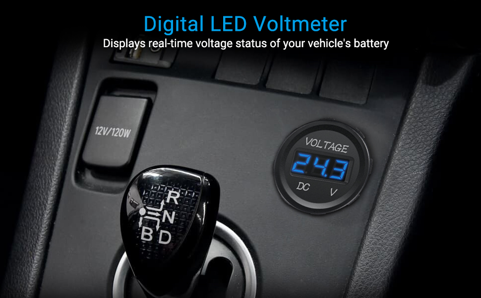 12V LED Display Voltmeter 