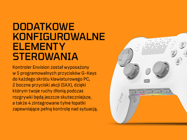 Scuf envision pro ホワイト Scuf Gaming Envision Pro kontroler biały (PC) od PLN 711,08