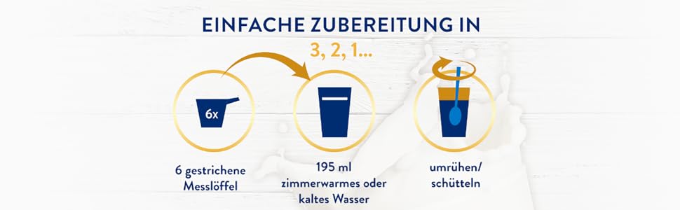 Einfache zubereitung