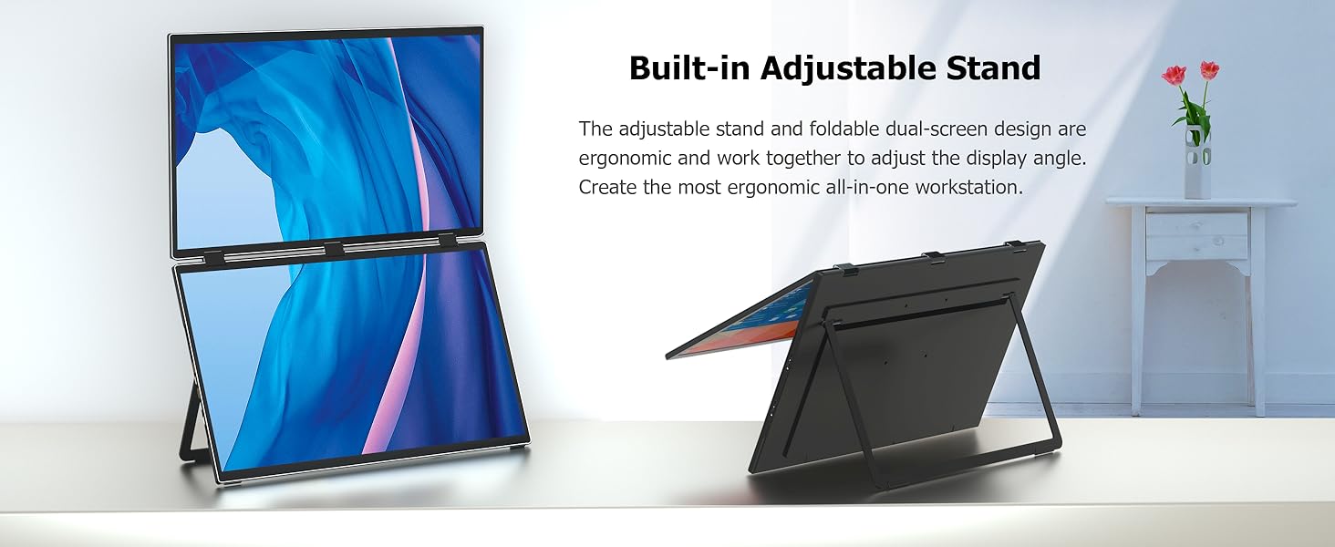 portable monitor with kickstand