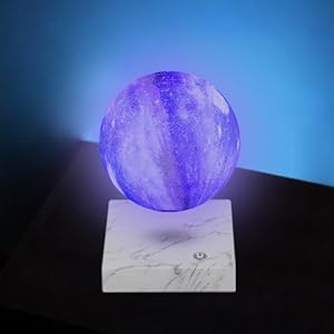 Magnetic Levitating Moon Lamp - Floating and Spinning 3D