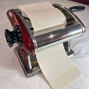 Stainless Steel Manual Noodle Maker with 2mm & 4mm Cutting Blades Durable Hand Crank Pasta Machine