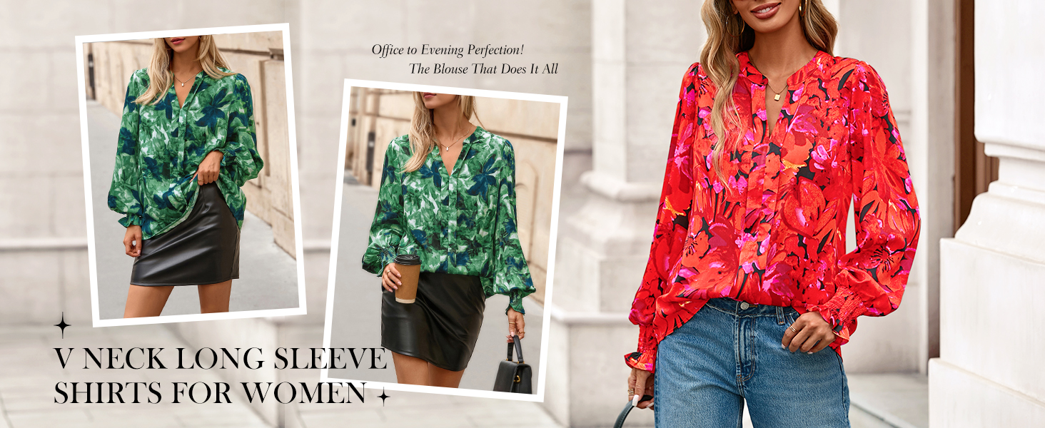 MASCOMODA womens blouses floral casual t-shirts for women fall clothing deals