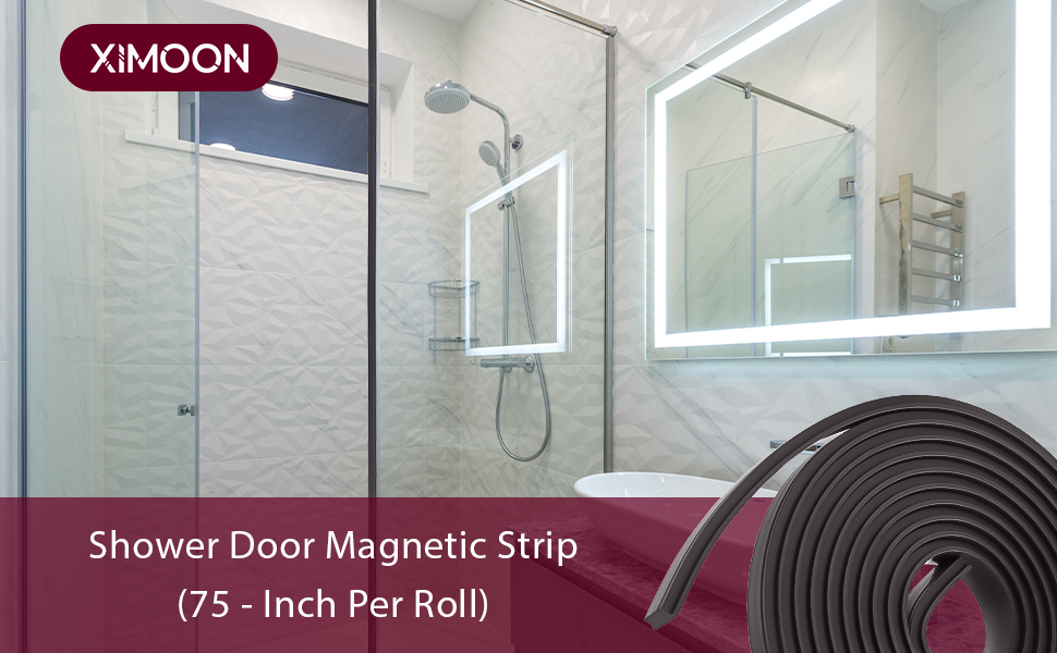 Strips for Shower Doors, 75 Inches Flexible Strip