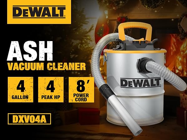 ash.0401  Amazon.com: Shop-Vac 4 Gallon 2.0 Peak HP Ash Vacuum, 7.0