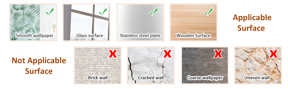 If some walls are not suitable, they will not be pasted tightly.