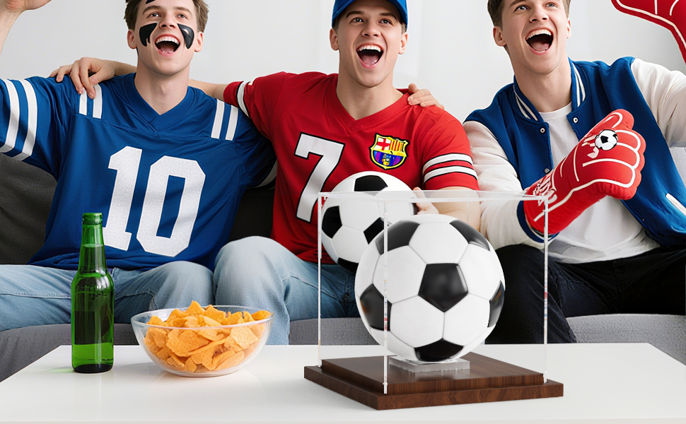 soccer ball display case