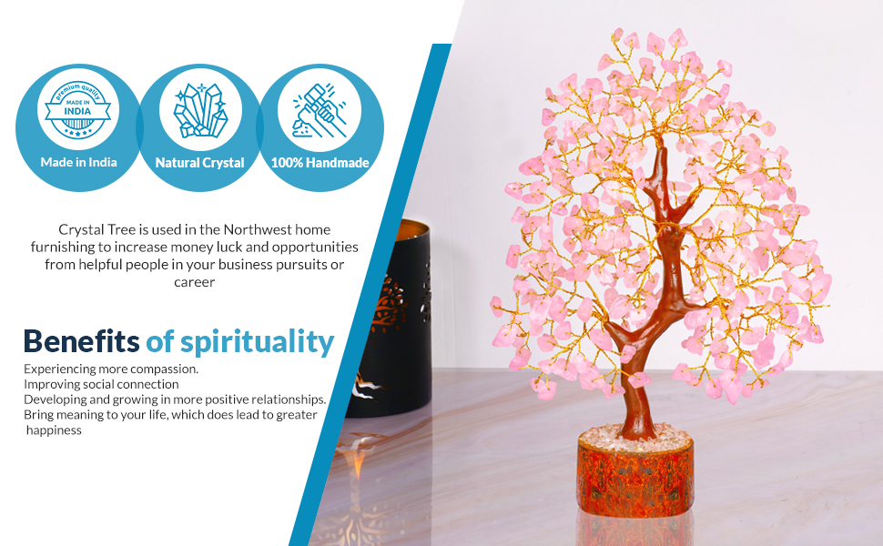 money tree bosai tree crystal tree of life chakra balance home decor