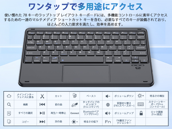 Amazon.co.jp: Blackview K1 ブルートゥースキーボード