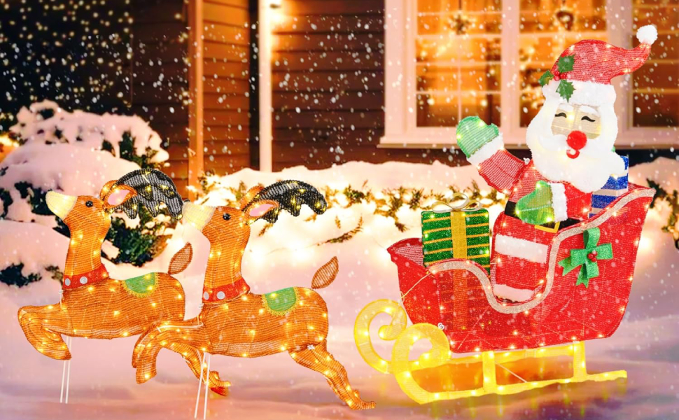 Lighted Christmas Sleigh