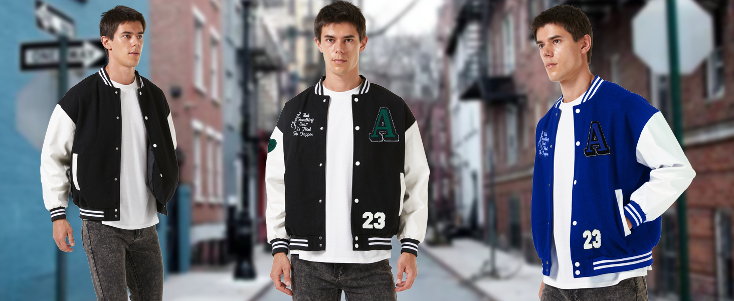 Men's Fashion Varsity Jacket