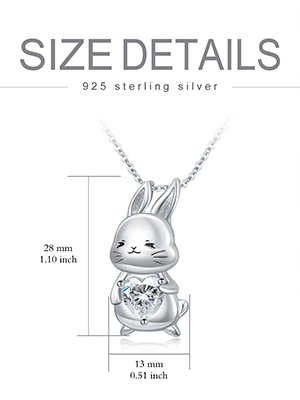 アクセサリー Sparkle Rabbit Necklace CFierce SPARKLE RABBIT NECKLACE – CFierce
