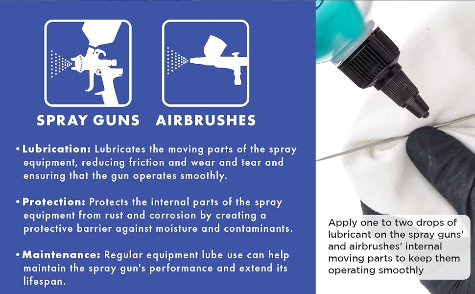 Master Airbrush Elite Spray Gun and Airbrush Lubricant, 4 Ounce Ideal Lube for
