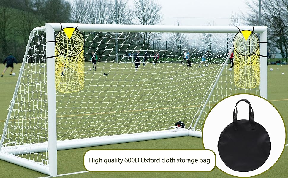 2 Pieces Top Bins Football Targets, Football Target Net With Storage