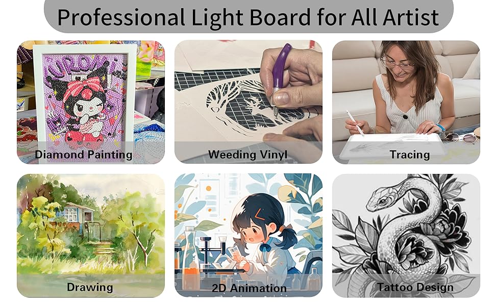 light pad for diamond painting tracing board light board for tracing light table for tracing