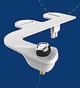 Bio Bidet by Bemis SlimEdge Freshwater Bidet Attachment for Toilet, White, Non Electric, Easy Ins...