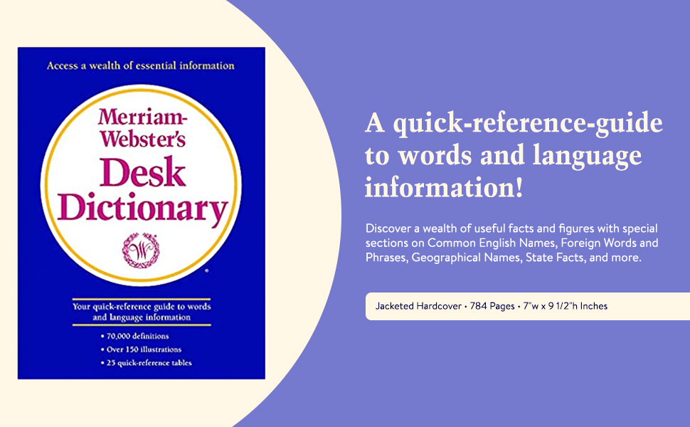 Amazon.com: Merriam-Webster's Desk Dictionary - Covers