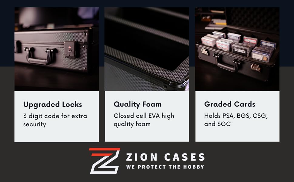 Zion Cases Slab Case XL+ Graded Card Case; The Original Slab Case for Graded Cards